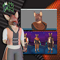 Zim the Sableroo - Conrade 3D Avatar Comm