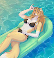 Floating Recliner [COMM] by JuneauPaws