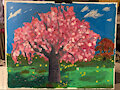 Weeping Cherry Blossom in Spring by JohnMKieley0