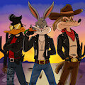 Looney Desert Bikers by JDEringtail