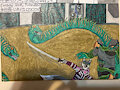 Warrior Wolf vs. Rokurokubi by JohnMKieley0