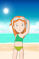 Varian Sabotich wear various swimsuit by achthenuts