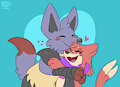 (Animated!) Lucario Snuggles by PocketPaws