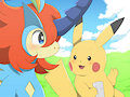 Keldeo & Pikachu by WinickLim