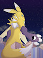 Macro March - Day 23 - Renamon by Zeevee