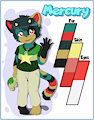 Mercury's ref sheet by QuicksilverCat