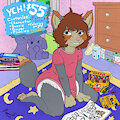 New YCH - Coloring Sesh by PepperPawbs