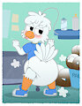 Poofy Pigeon Posterior~ by Tenerius