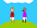 Cloud watching baby waterfowl
