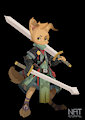 Dual Blade Doggy by NatalianAutumnfall