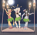 Commission: Another hula night by QuiteSplendid