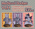🐉Medieval Badges YCH 🐉 by henryjdoe