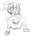 Sitting, with Unladylike Posture by paige