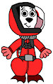 DJ Dalmatian in Underwater Gear