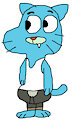 Gumball Watterson in Undershirt