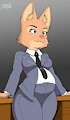 Diane Foxington pregnant by ArrowDark