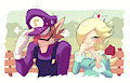 Waluigi and Rosalina - Fanart