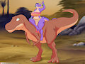 Riding to El Dorado II by TriasTheDinoArtist