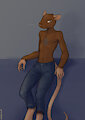 Jeans are best without a shirt. by claviarm