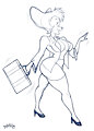 Peg Off To Work Sketch