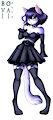 Goth Cat Girl OC by Bovai