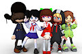 Mizuki and Friends in Ninjala, by: HeroDjango by Rokku1994