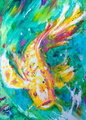 Acrylic Koi