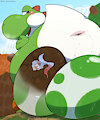 Yoshi poop egg YCH commissions by Hisashino