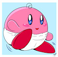 Baby Kirby Walking -By NazzNikoNanuke-