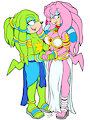 Goddess Sora & Captain TodStar- Ancient Lovers by MelSky