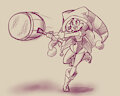 Harley Quinn sketch by shadowhawx