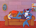 Texting by konnorshark