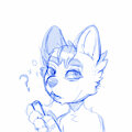 Sketch drunk cat by Zey