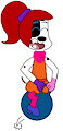 Da Vinci Dalmatian on Space Hopper