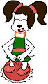 Dorothy Dalmatian on Space Hopper