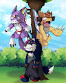 Bancho Digi-Tough Guys, Pt. 2 (Commission + STORY) by EmperorCharm