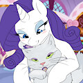 Rarity the crazy cat lady