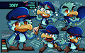 Joey the Delivery Bird: Ref Sheet by KAZOKO
