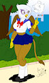 My Little Pony:Gilda also dress up for the Cosplay (color) by NuemekColor