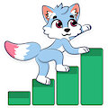 Umkashka is crawling up the ladder - sticker