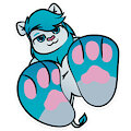 Foot paws sticker for Raion