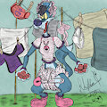 Clothes line Mishap