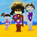 Kitties At The Beach! by EvoDevio67
