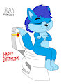 Anthonitecus using a draconian toilet (art by Matiasdiaz3524)
