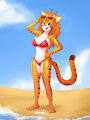 Tiger Girl Beach Time [COM-24056]