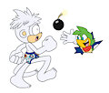 Mickey & Bean - Looney Sonic Tunes (Commission)