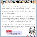 Mid-Season Break and Life Update