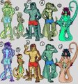 Males of Scales - Lazy Lizard Boys by Zsisron