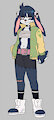 Ji-yoon anthro bunny (Full Body) by JoffRob