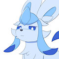 extra smug glaceon by fleesoff